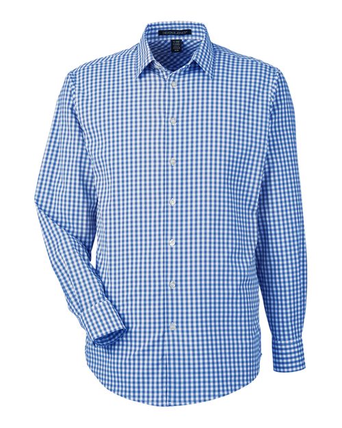 Devon & Jones Men's CrownLux Performance Gingham Dress Shirt