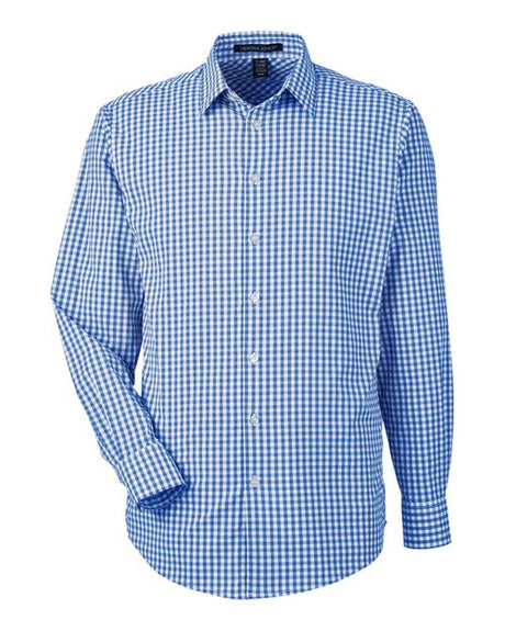 Devon & Jones Men's CrownLux Performance Gingham Dress Shirt