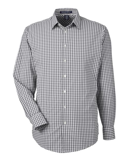Devon & Jones Men's CrownLux Performance Gingham Dress Shirt