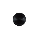 Italian Black Floral Nylon Button with Rhinestone Core - 20L/12.5mm