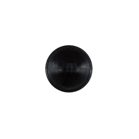 Italian Black Floral Nylon Button with Rhinestone Core - 20L/12.5mm
