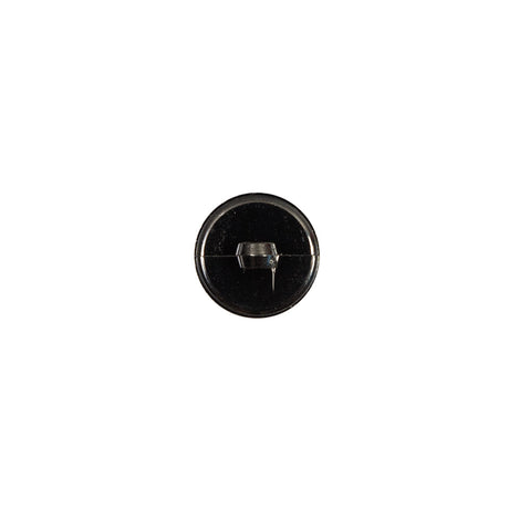 Italian Gunmetal Chrome Plated Floral Nylon Button - 16L/10mm