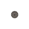 Italian Gunmetal Chrome Plated Floral Nylon Button - 16L/10mm