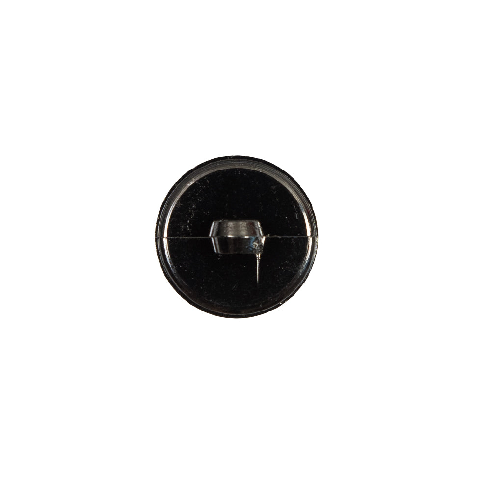 Italian Gunmetal Chrome Plated Floral Nylon Button - 20L/12.5mm