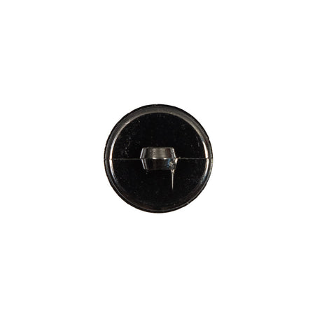 Italian Gunmetal Chrome Plated Floral Nylon Button - 20L/12.5mm