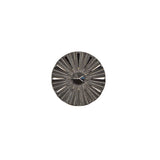 Italian Gunmetal Chrome Plated Floral Nylon Button - 20L/12.5mm