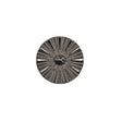 Italian Gunmetal Chrome Plated Floral Nylon Button - 24L/15mm