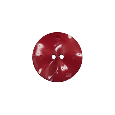 Italian Red Textured Wave Button - 28L/18mm
