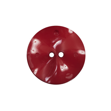 Italian Red Textured Wave Button - 36L/23mm