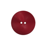 Italian Red Textured Wave Button - 36L/23mm