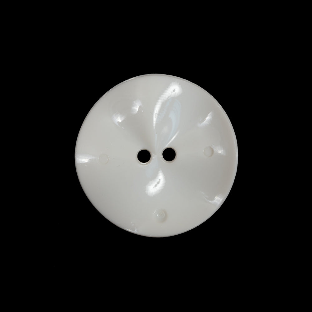 Italian Ivory Textured Wave Button - 36L/23mm