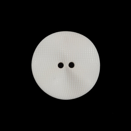 Italian Ivory Textured Wave Button - 36L/23mm