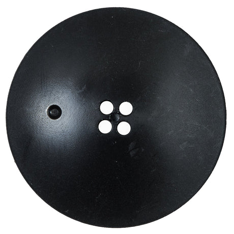 Italian Black and Natural Textured 4-Hole Button - 64L/40.5mm