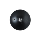 Italian Black and Natural Textured 4-Hole Button - 36L/23mm