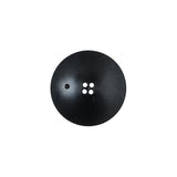 Italian Black and Natural Textured 4-Hole Button - 28L/18mm