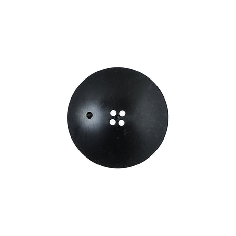 Italian Black and Natural Textured 4-Hole Button - 28L/18mm