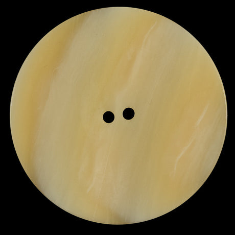 Italian Beige Striated Plastic Button - 90L/57mm