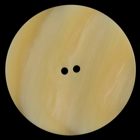Italian Beige Striated 2-Hole Plastic Button - 64L/40.5mm