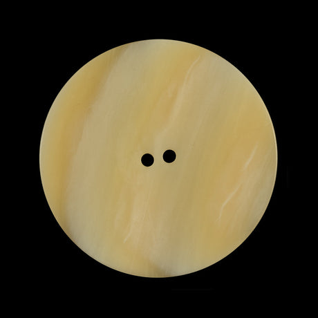 Italian Beige Striated Plastic Button - 48L/30.5mm