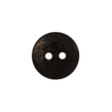 Italian Black and Copper Iridescent 2-Hole Button - 28L/18mm