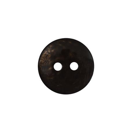 Italian Black and Copper Iridescent 2-Hole Button - 28L/18mm