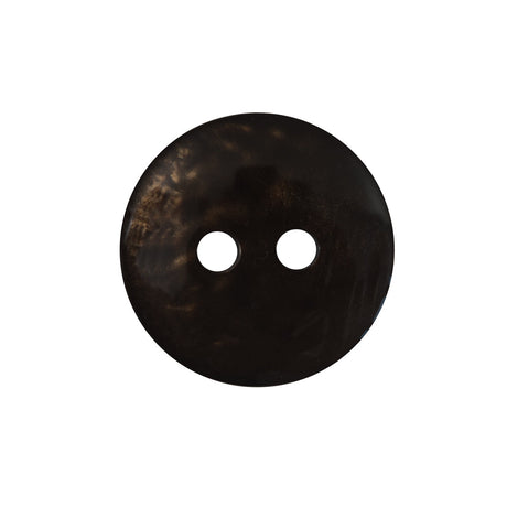 Italian Black and Copper Iridescent 2-Hole Button - 36L/23mm