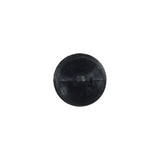 Italian Black Shank Back Plastic Button - 20L/12.5mm