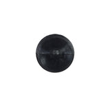 Italian Black Shank Back Plastic Button - 24L/15mm