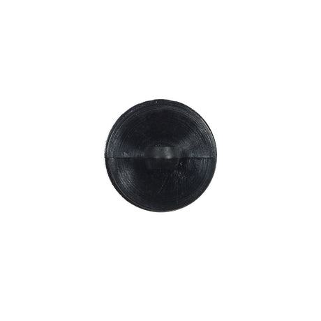 Italian Black Shank Back Plastic Button - 24L/15mm