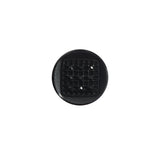 Italian Black Shank Back Plastic Button - 24L/15mm