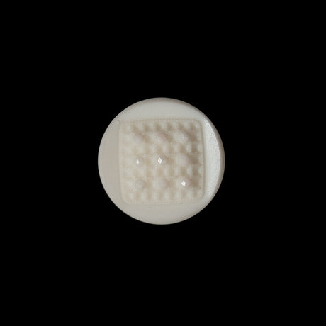 Italian Beige Textural Shank Back Button - 24L/15mm