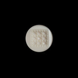 Italian Beige Textural Shank Back Button - 20L/12.5mm