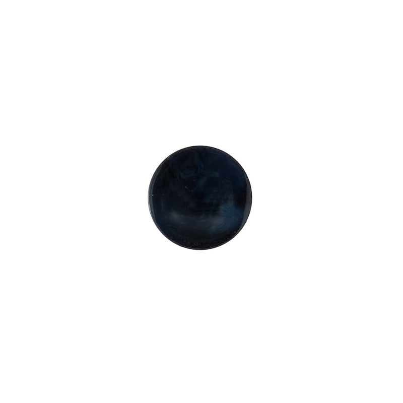 Italian Navy Glossy Shank Back Button - 16L/10mm