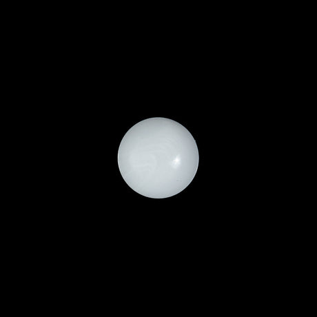 Italian White Shank Glossy Back Button - 16L/10mm