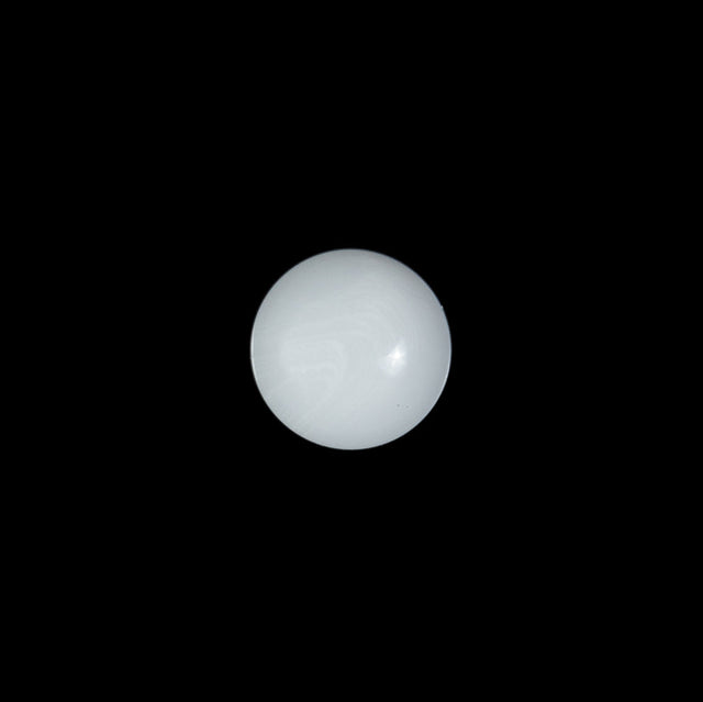 Italian White Glossy Shank Back Button - 18L/11.5mm