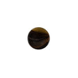 Italian Brown Glossy Shank Back Button - 18L/11.5mm