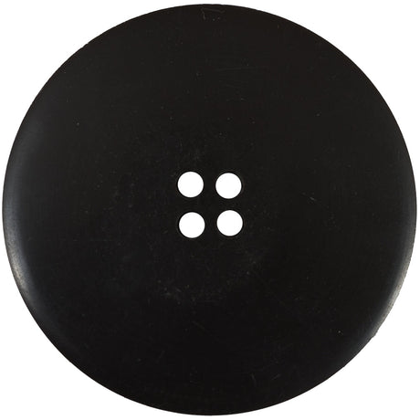 Italian Black and Brown 4-Hole Plastic Button - 90L/57mm
