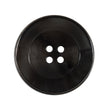 Italian Black Metal Rimmed Plastic Button - 44L/28mm