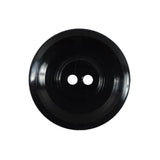 Italian Black and Gray Geometric 2-Hole Button - 40L/25.5mm