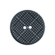 Italian Black and Gray Geometric 2-Hole Button - 40L/25.5mm