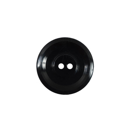 Italian Black and Gray Geometric 2-Hole Button - 32L/20mm
