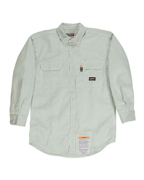 Men's Tall Flame-Resistant Plaid Work Shirt