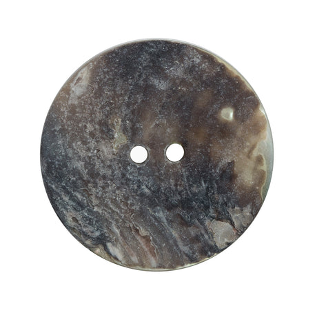 Italian Orange 2-Hole Shell Button - 44L/28mm