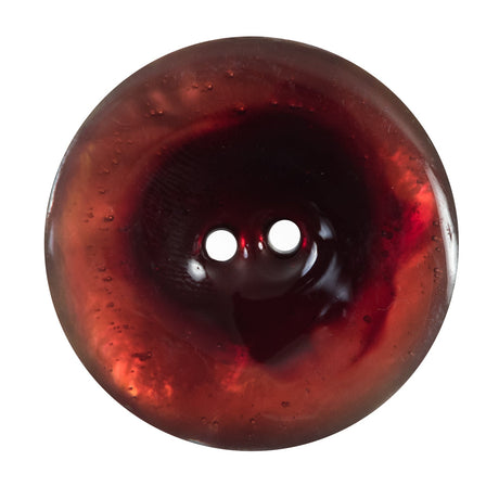 Italian Red 2-Hole Shell Button - 54L/34mm