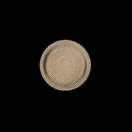 Italian Gold Chrome Plated Plastic Button - 24L/15mm