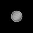 Italian Silver Chrome Plated Plastic Button - 20L/12.5mm