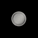 Italian Silver Chrome Plated Plastic Button - 24L/15mm