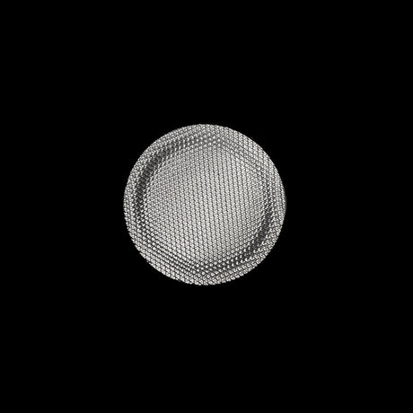 Italian Silver Chrome Plated Plastic Button - 24L/15mm