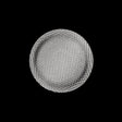 Italian Silver Chrome Plated Plastic Button - 36L/23mm