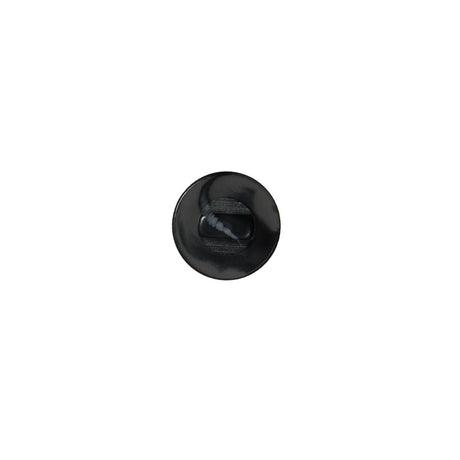 Italian Black Matte Shank Back Button - 14L/9mm